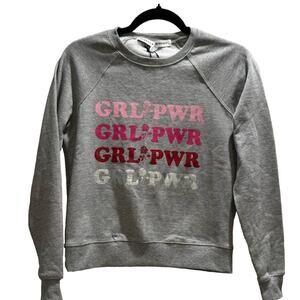 REBECCA MINKOFF NWT "Grl Pwr" Sweatshirt Size XS